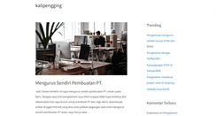 Desktop Screenshot of kalipengging.com